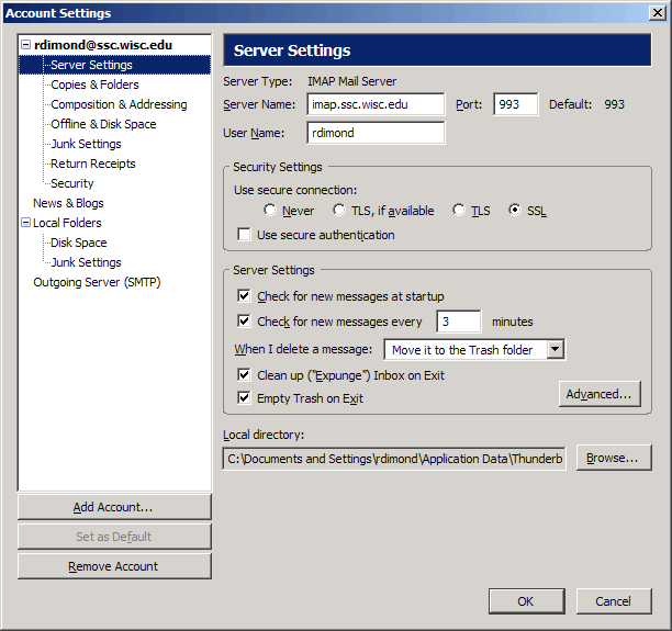 Server Settings
