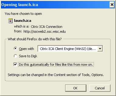 Opening the ICA connection