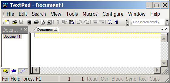 TextPad with large fonts