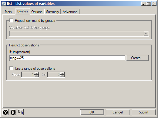Giving an If condition