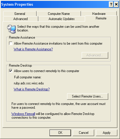 Allowing Remote Connections