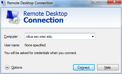 Connecting in Win7