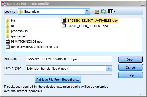 Extension Bundle Installation File